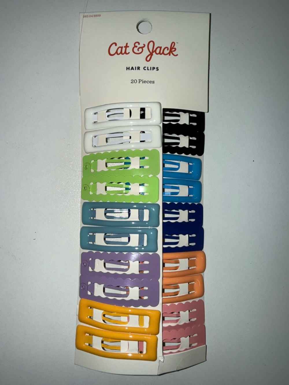 Cat & Jack Assorted Color Snap Hair Clips - (20 pieces)